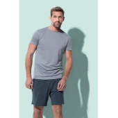 Stedman T-shirt Interlock Active-Dry SS for him 445C Granite Grey-S